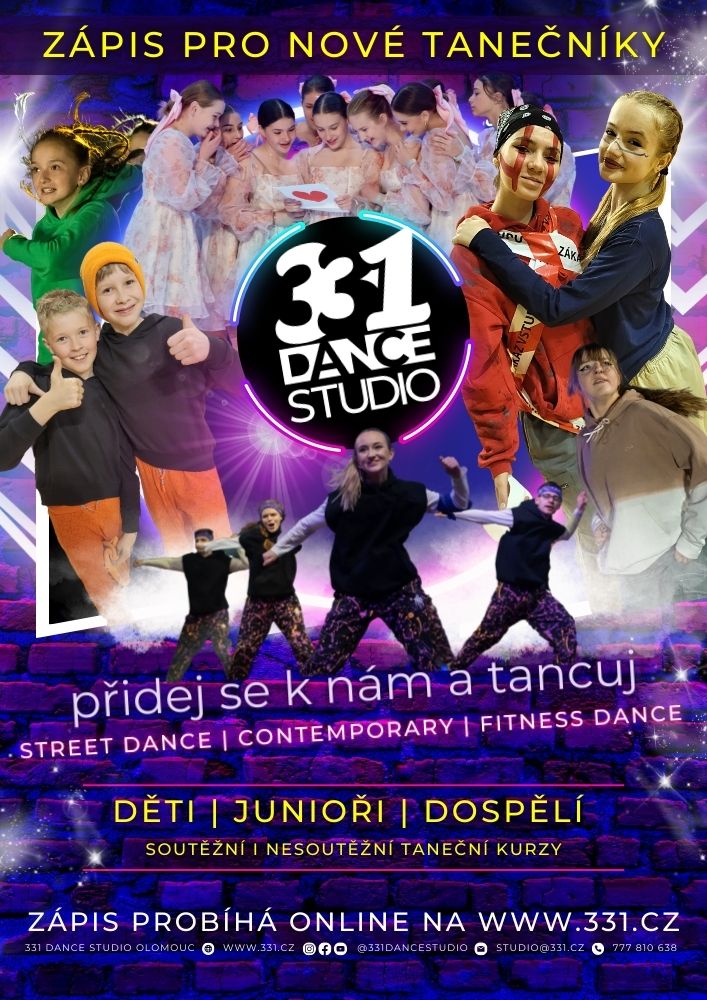 Zápis pro nové tanečníky | 331 Dance Studio Olomouc